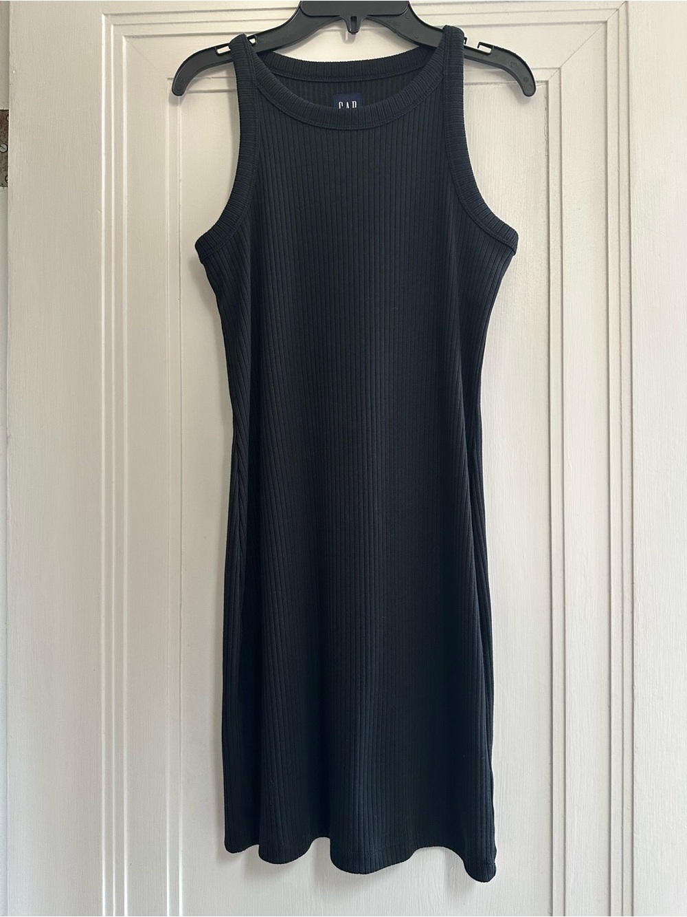 GAP Women’s Ribbed Knit Black Dress - XS Petite